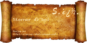 Sterner Ábel névjegykártya